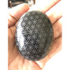 Black Obsidian Palm Stone Flower of Life