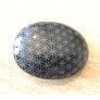 Black Obsidian Palm Stone Flower of Life