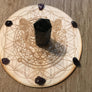 Cat Flower of Life Crystal Grid