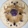 Bull Skull Crystal Grid