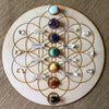 Flower of Life Chakras Crystal Grid
