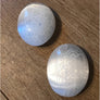 Selenite Palmstone Laser Engraved Mandala - Crown Chakra