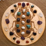 Scarab Moon Phase Crystal Grid - Beetle Crystal Grid