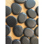 Black Obsidian Small Engraved Palm Stone - Flower of Life