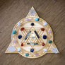 Triangle Circle Crystal Grid - Three