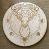 Deer Moon Phase Crystal Grid - Deer Crystal Grid