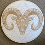 Ram Sri Yantra Crystal Grid - 6, 9 or 12 Inches