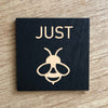 Painted Wood Magnet - Just Be
