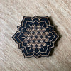 Painted Flower of Life Magnet - Flower of Life Lotus Magnet 