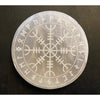 Selenite Charging Disc Helm of Awe