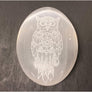 Selenite Palm Stone Owl