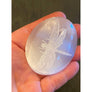 Selenite Palm Stone Dragonfly