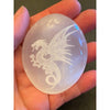 Selenite Palm Stone Dragon