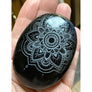 Black Obsidian Palm Stone Mandala