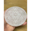 Selenite  Charging Disc Metatron's Cube