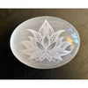 Selenite Palm Stone Lotus Flower