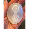 Selenite Palm Stone Goddess
