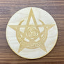Celtic Pentagram Moon Crystal Grid - Pentagram Crystal Grid