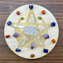 Celtic Pentagram Moon Crystal Grid - Pentagram Crystal Grid