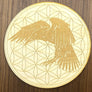 Raven Flower of Life Crystal Grid