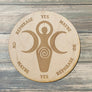 Goddess Moon Pendulum Board - Goddess Moon Divination Board - Altar Decoration
