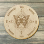 Moth Pendulum Board - Moth Divination Board - Altar Decoration