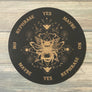 Honey Bee Pendulum Board - Honey Bee Divination Board - Altar Decoration