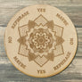 Mandala Pendulum Board - Mandala Divination Board - Altar Decoration