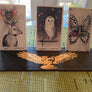Owl Tarot Card Holder - Oracle Card Holder - Altar Card Holder
