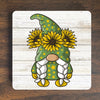 Sunflower Gnome Magnet #2 - Gnome Magnet - Wooden Refrigerator Magnet