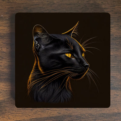 Black Cat Magnet
