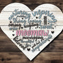 Mom Heart Magnet - Grandma Heart Magnet - Mother's Day Magnet