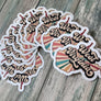West Virginia Sticker - Vinyl Sticker - Vinyl WV Sticker - Retro Sticker - Vintage Sticker - Retro West Virginia Sticker - Retro WV Sticker