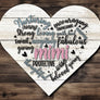 Mom Heart Magnet - Grandma Heart Magnet - Mother's Day Magnet