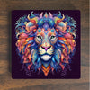 Playful Roar Psychedelic Lion Magnet - Lion Refrigerator Magnet -  Spiritual Magnet -  Refrigerator Magnet