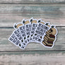 Reading Sticker - Vinyl Sticker - Snarky Sticker - Reading Because Murder is Wrong Sticker