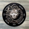 Ornate Face Pendulum Board - Ornate Face Divination Board - Full Color - Altar Decoration