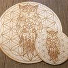 Owl Dreamcatcher Flower of Life Crystal Grid