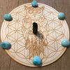 Owl Dreamcatcher Flower of Life Crystal Grid