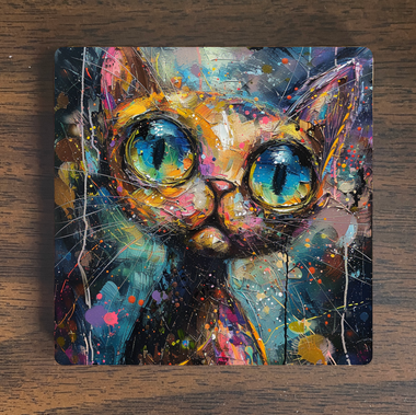 Cat Art Magnet