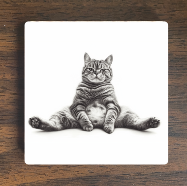 Fat Cat Art Magnet