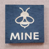 Painted Wood Magnet - Be Mine