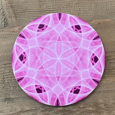 Color -Flower of Life Crystal Grid Pink