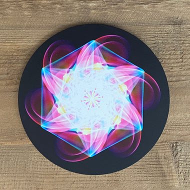 Color -Metatron's Cube Grid Color