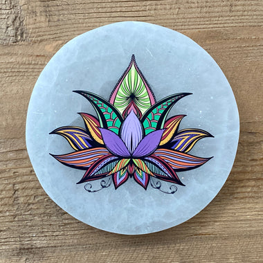 Color -Lotus Selenite Disc