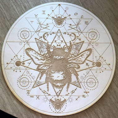 Honey Bee Crystal Grid