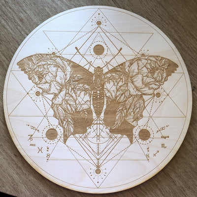 Butterfly Sri YantraCrystal Grid