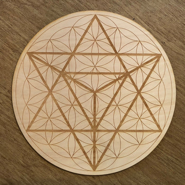 Merkaba Flower of Life Crystal Grid - Merkaba Crystal Grid 