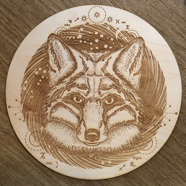 Fox Crystal Grid - Fox Spirit Animal 