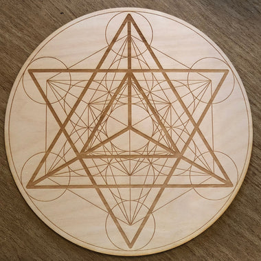 Merkaba Metatron's Cube Crystal Grid - Merkaba Crystal Grid 